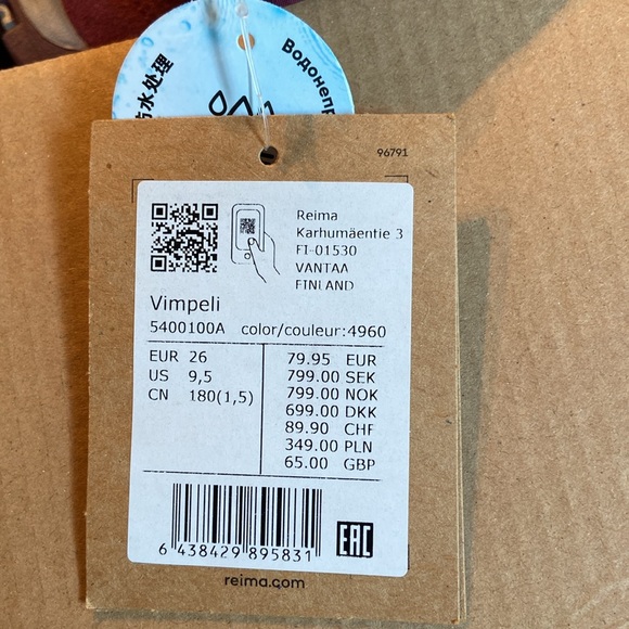 BRAND NEW!! Reimatec waterproof winter boots for kids. With a wool-mix lining - Picture 8 of 8